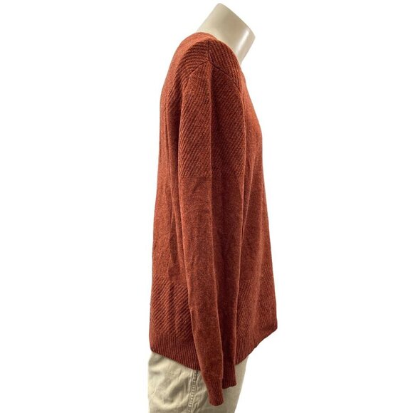 A.P.C Lambs Wool Crewneck Pullover Sweater‎ Orange Mens Medium - Picture 3 of 13